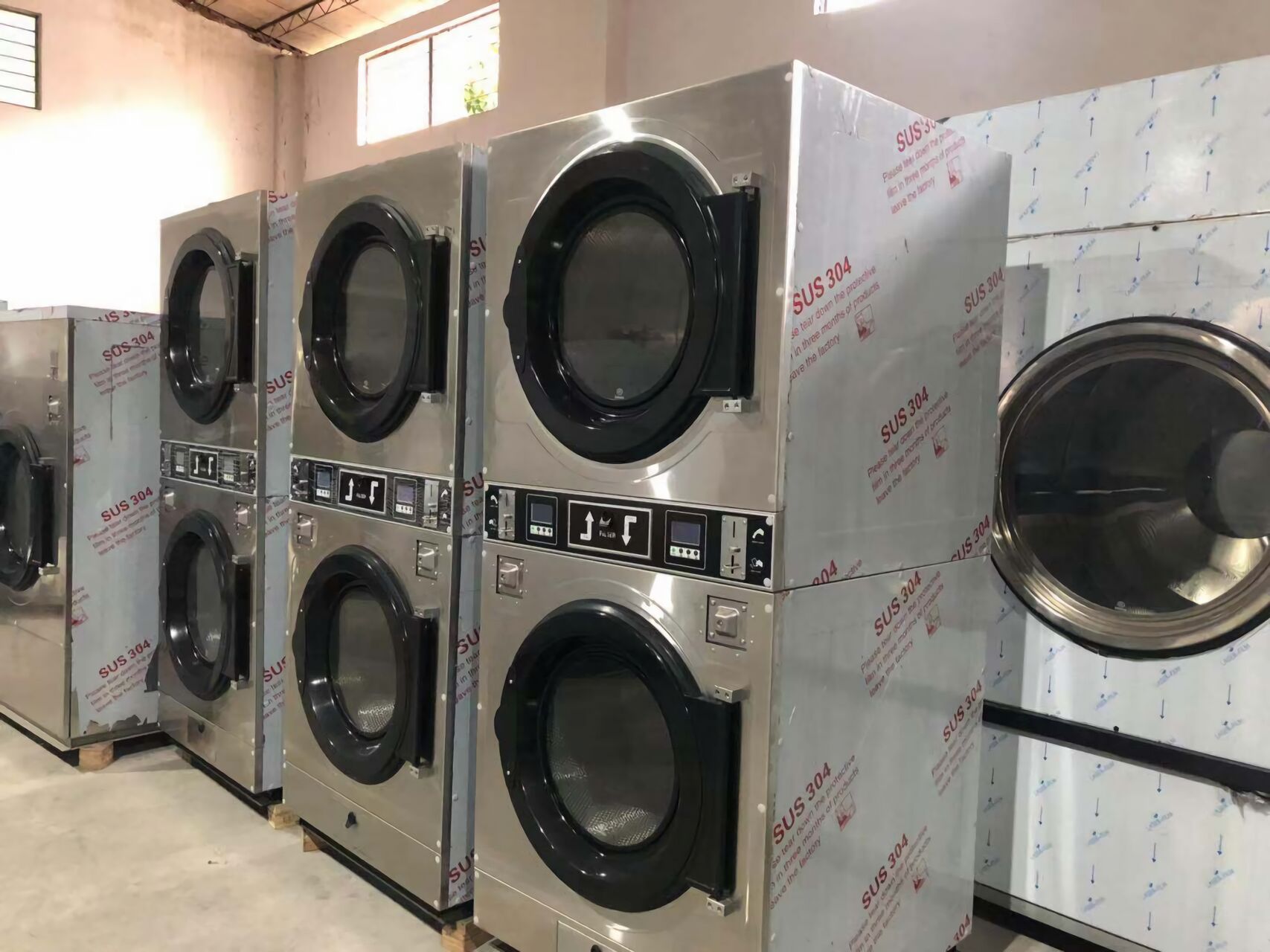 省空间 + 省本钱！全自动双层烘干机，，开店必入